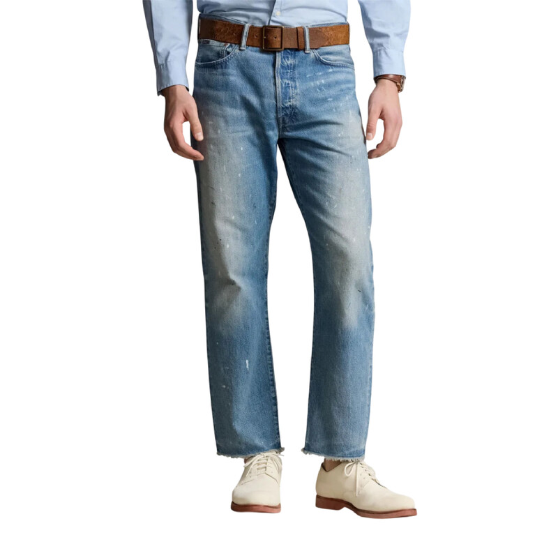 Polo Ralph Lauren Mid-Rise Cotton Denim Jeans, Size 38W-32L