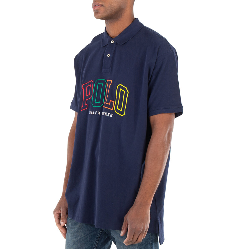 トップス 00s polo by ralph lauren swag flexwitme Polo Ralph Lauren Navy 20/1 Big Fit Logo Mesh Polo Shirt, Size