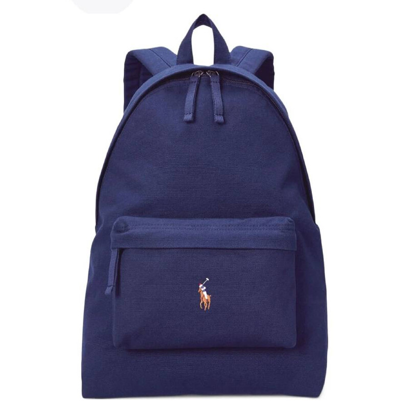 Polo Ralph Lauren Navy Pony Canvas Backpack 405967604002