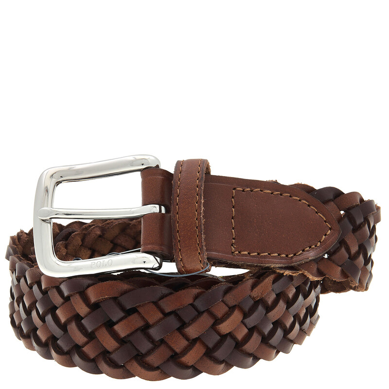 Polo Ralph Lauren Polo Pony Braided Leather Belt, Size 32