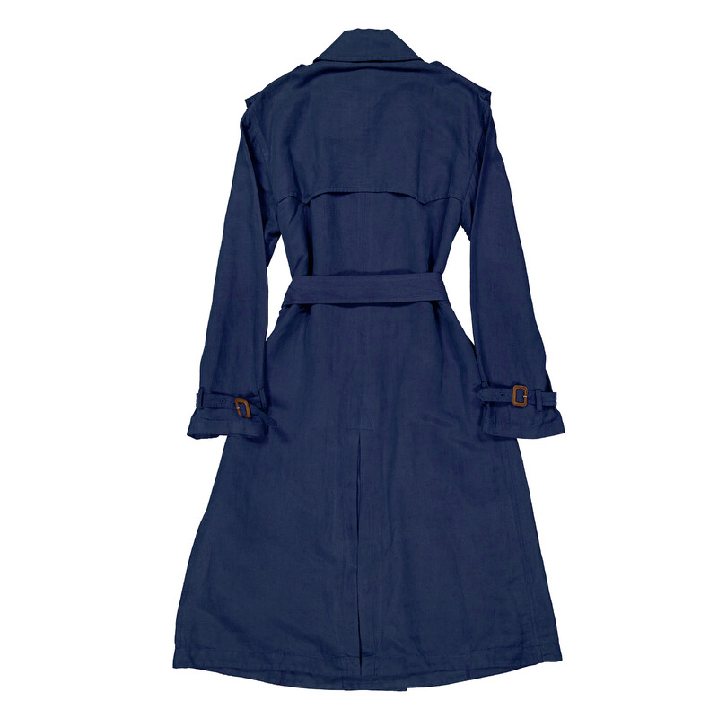 Polo Ralph Lauren Lightweight Silk-Blend Trench Coat, Size Medium