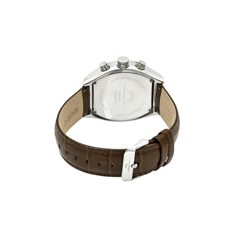 Porsamo Bleu Roman Chronograph Quartz Brown Dial Men's Watch