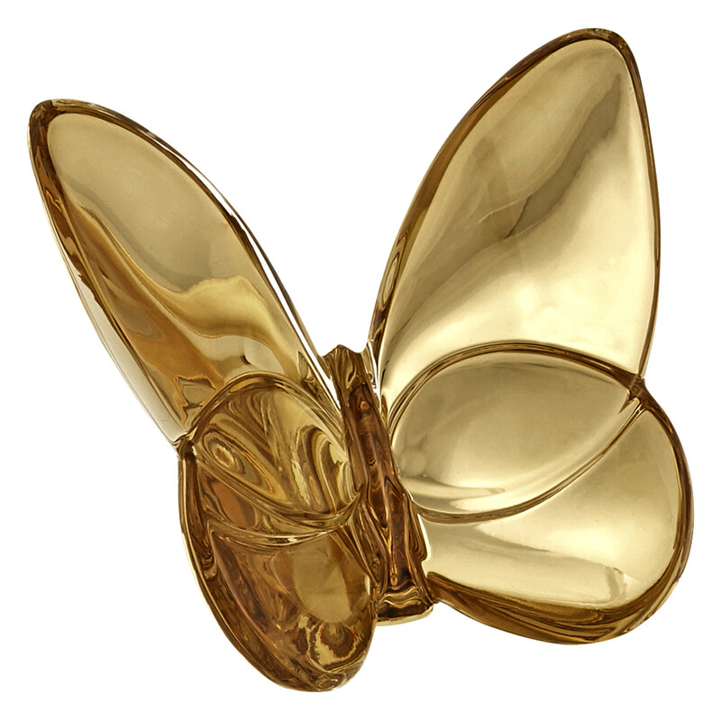 Baccarat Porte-Bonheur Gilded Gold Butterfly 2812622 736415970965