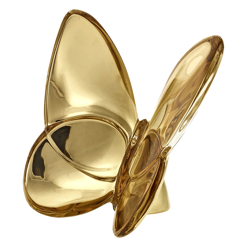 Baccarat Porte-Bonheur Gilded Gold Butterfly 2812622 736415970965