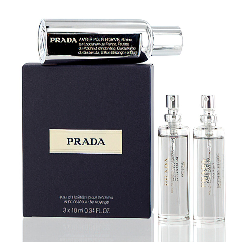 Prada Amber Pour Homme by Prada Travel Spray 3 X 0.34 oz (m