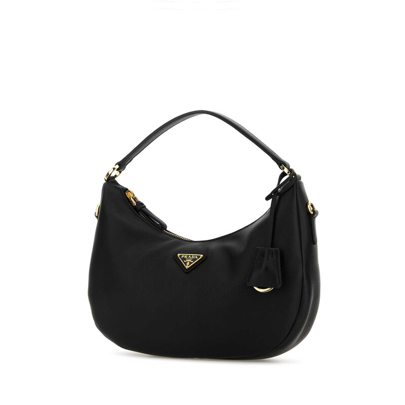 Prada Black Leather Handbag 1BC272 2CYS F0002 NERO - Handbags