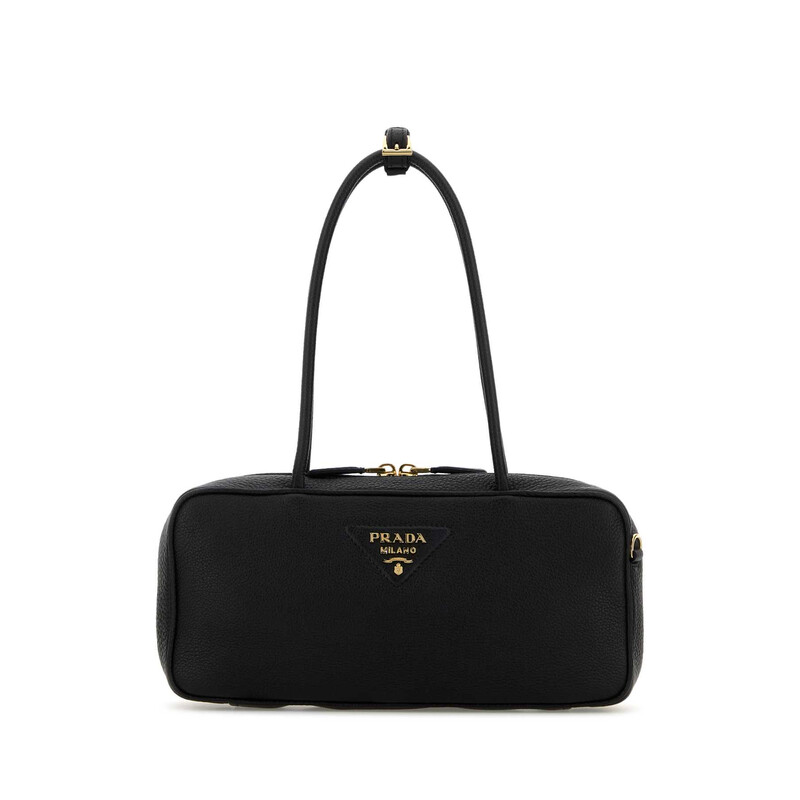 Prada Black Leather Shoulder Bag 1BB126VONO2DKV F0632