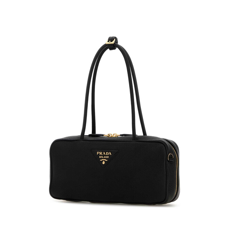 Prada Black Leather Shoulder Bag 1BB126VONO2DKV F0632