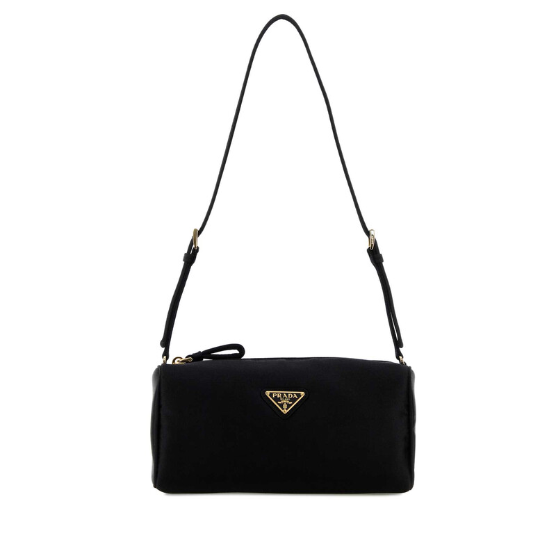 Prada Black Satin Mini Shoulder Bag 1NE064AC4 F0002 - Handbags