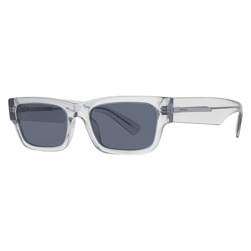 Prada Blue Rectangular Men's Sunglasses PR A03S 17P0A9 56