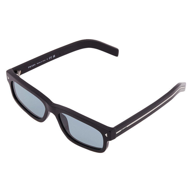 Prada Blue Vintage Rectangular Men's Sunglasses PR B11S 16K60P 57