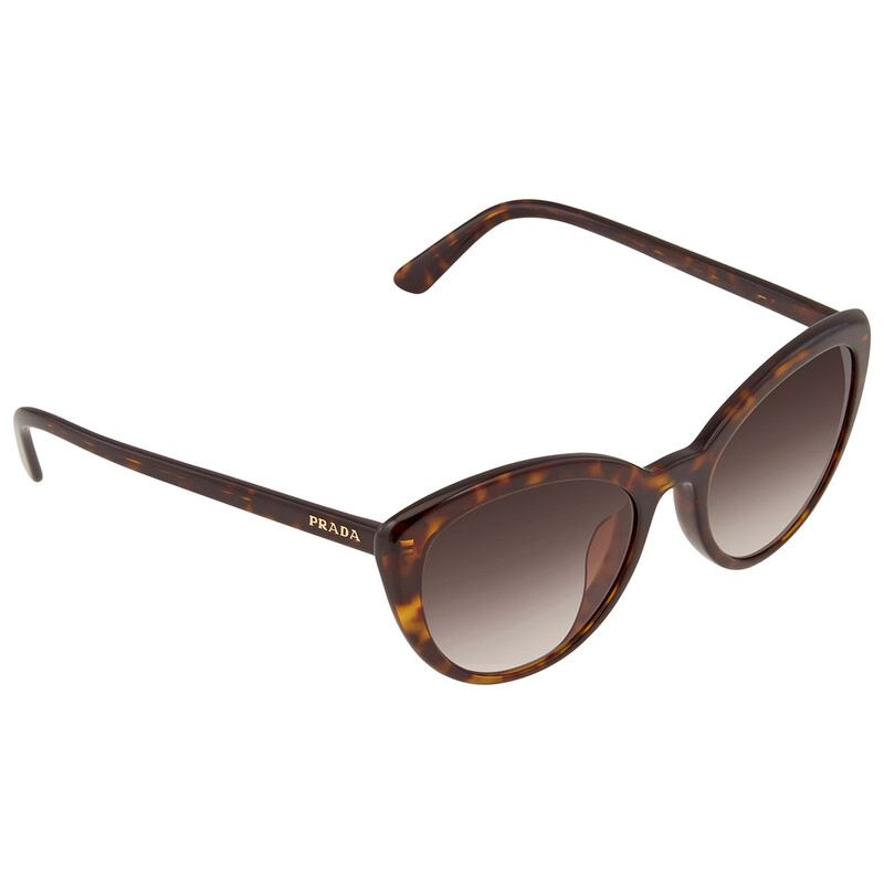 Prada Brown Gradient Cat Eye Ladies Sunglasses PR 02VSF 2AU6S1 54