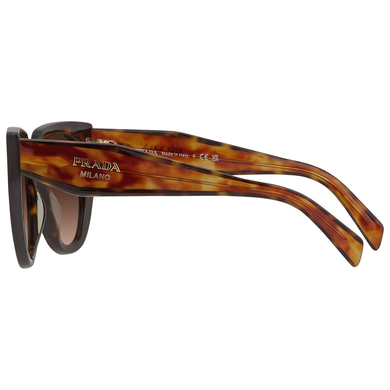 Prada Brown Gradient Cat Eye Ladies Sunglasses PR 14WS 2AU6S1 52