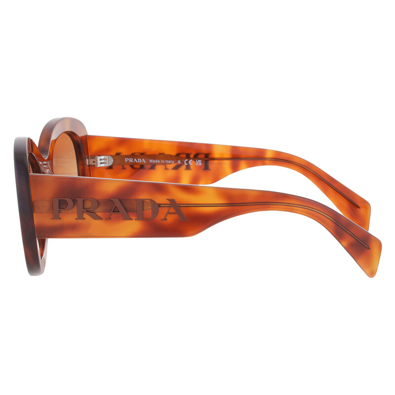 Prada Brown Gradient Oval Ladies Sunglasses PR A13S 18R70E 54