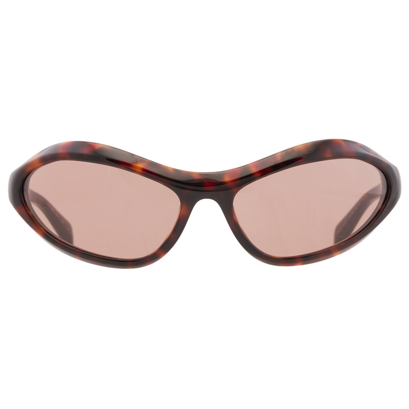 Prada Brown Irregular Ladies Sunglasses PR A20S 17N10D 61
