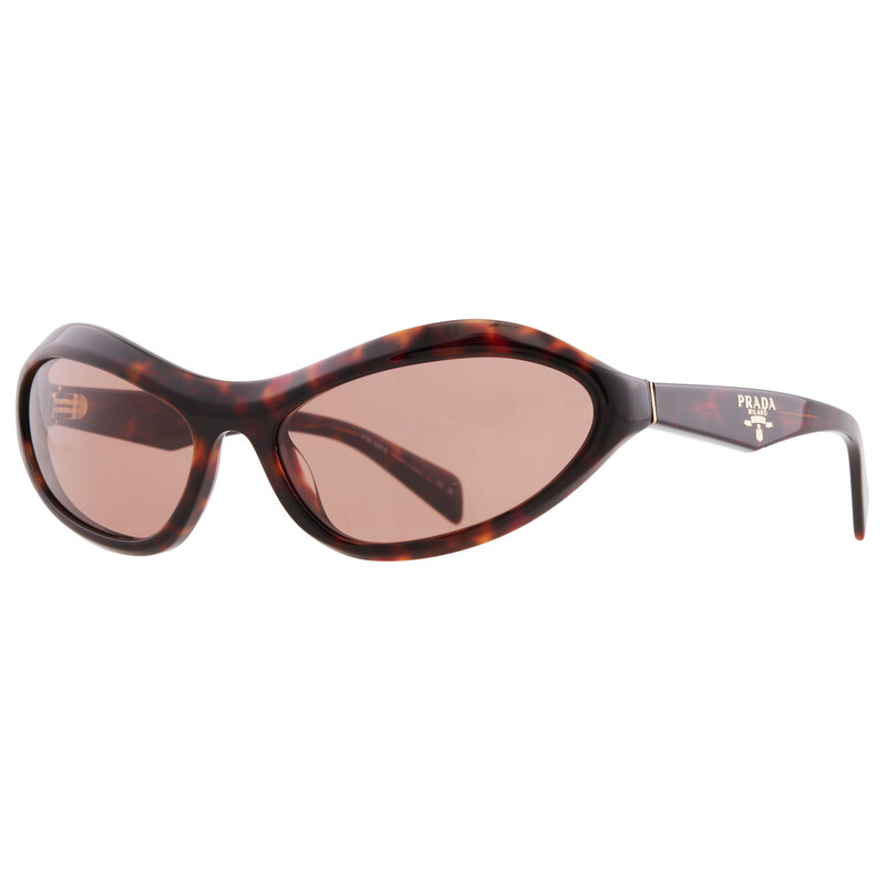 Prada Brown Irregular Ladies Sunglasses PR A20S 17N10D 61