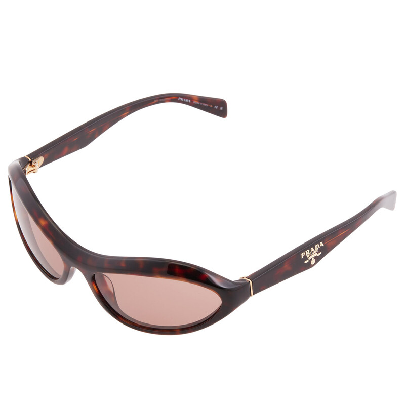 Prada Brown Irregular Ladies Sunglasses PR A20S 17N10D 61