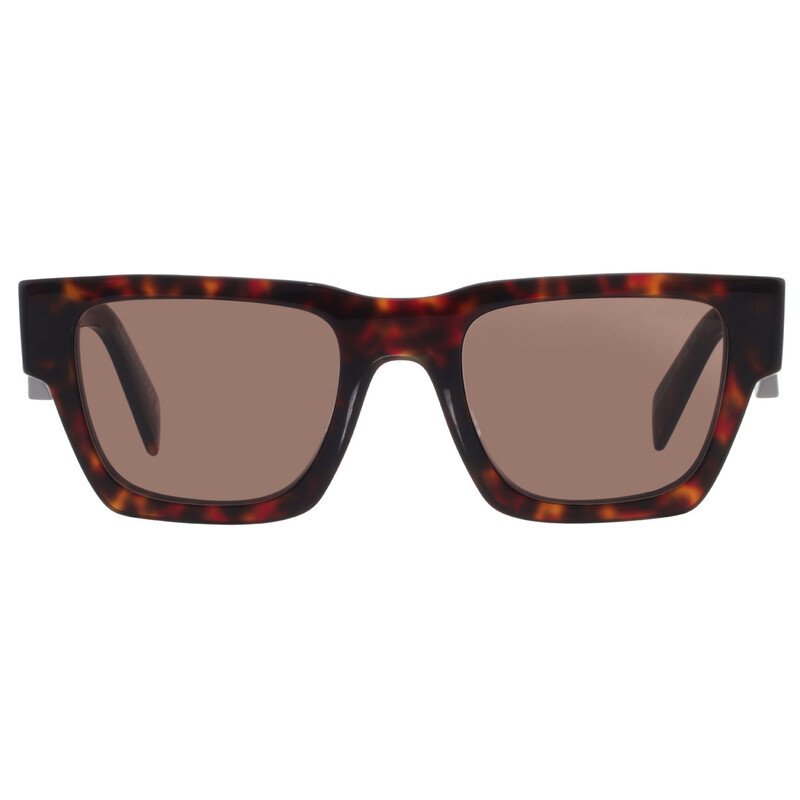Prada Brown Square Men's Sunglasses PR A06S 17N06B 50