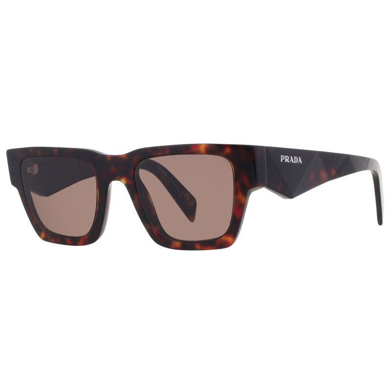 Prada Brown Square Men's Sunglasses PR A06S 17N06B 50