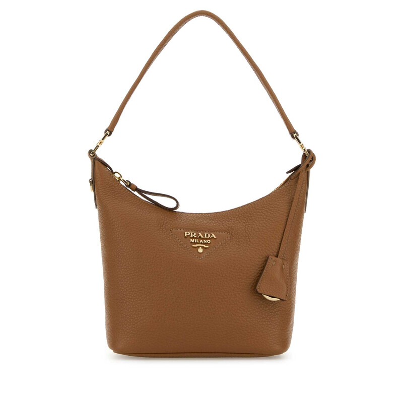 Prada Camel Leather Shoulder Bag 1BC278VONO2DKV F03CW - Handbags