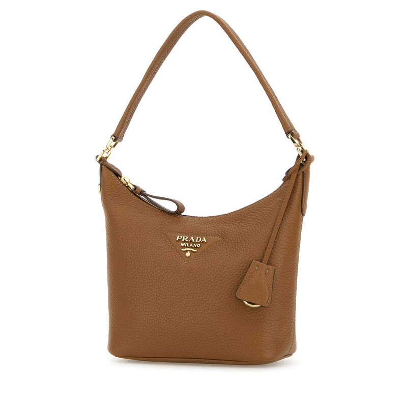 Prada Camel Leather Shoulder Bag 1BC278VONO2DKV F03CW - Handbags