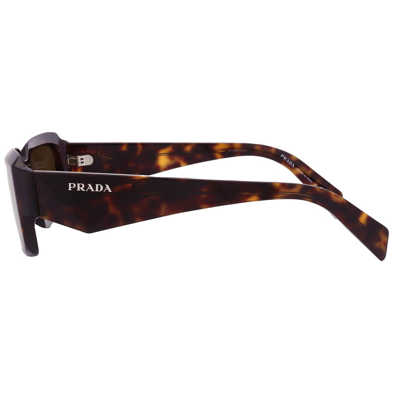 Prada Dark Brown Rectangular Men's Sunglasses PR 27ZS 19J09Z 54