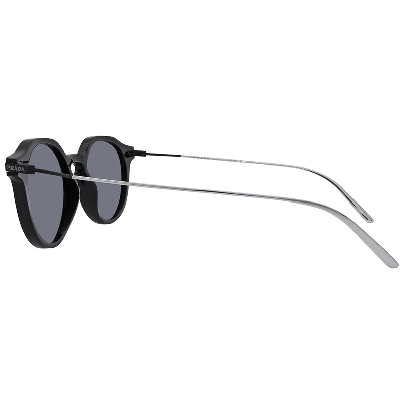 Prada Dark Gray Phantos Titanium Men's Sunglasses PR 12YS 1AB5S0