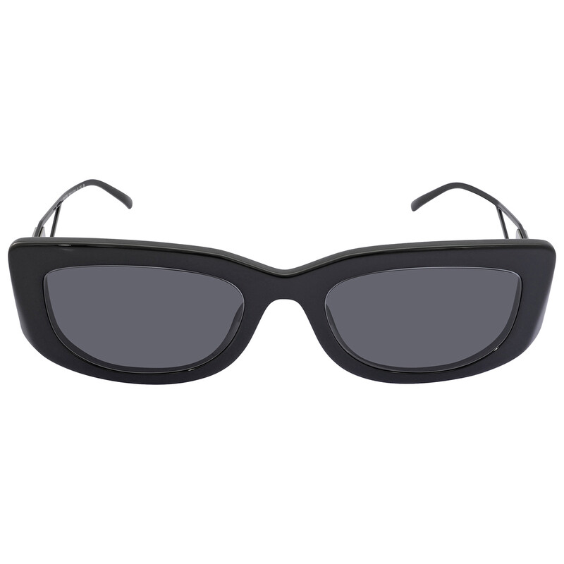 Prada Dark Gray Rectangular Ladies Sunglasses PR 14YS 1AB5S0  display picture 3