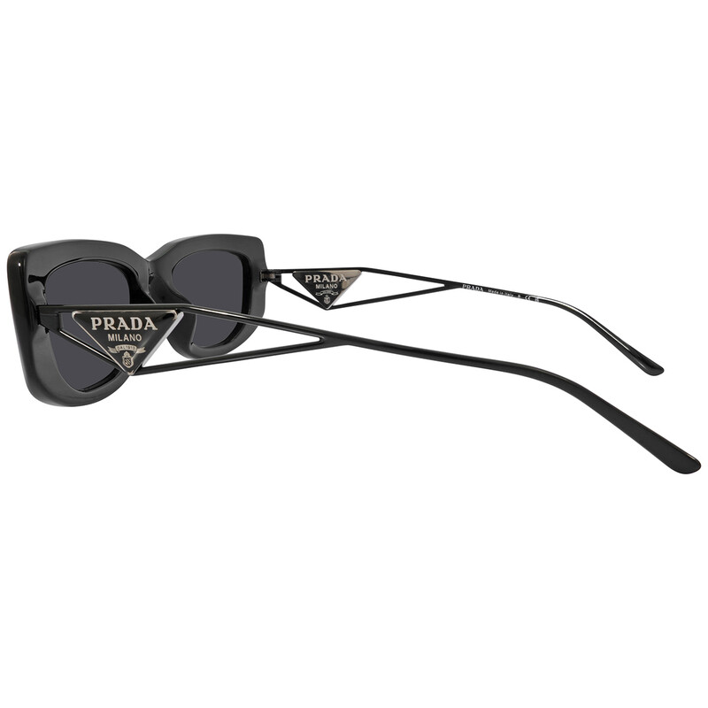 Prada Dark Gray Rectangular Ladies Sunglasses Prada Dark Gray Rectangular Ladies Sunglasses PR 14YS 1AB5S0  main image 2
