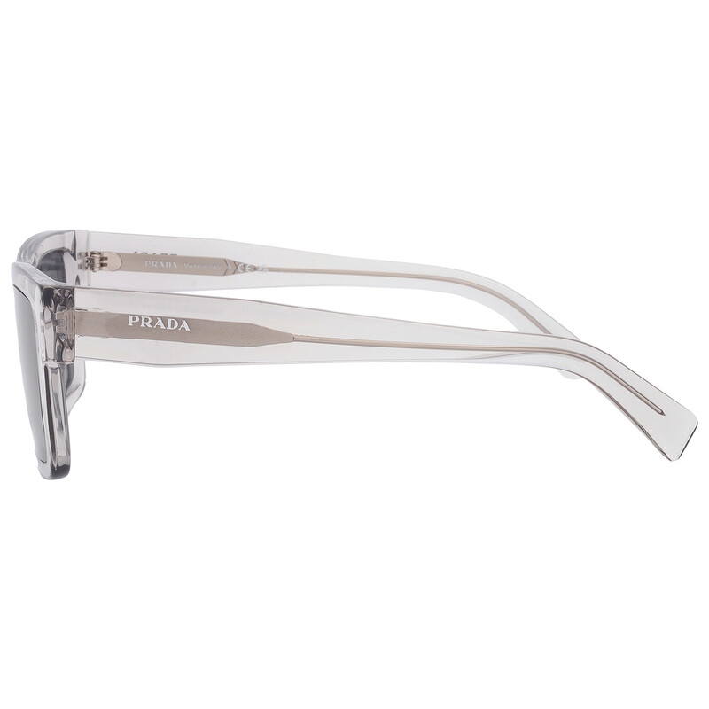 Prada Dark Gray Rectangular Men's Sunglasses PR 19WS U4309T 52