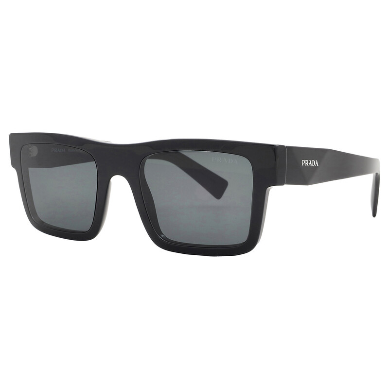 Prada Dark Grey Browline Men's Sunglasses PR 19WS 1AB5S0 52
