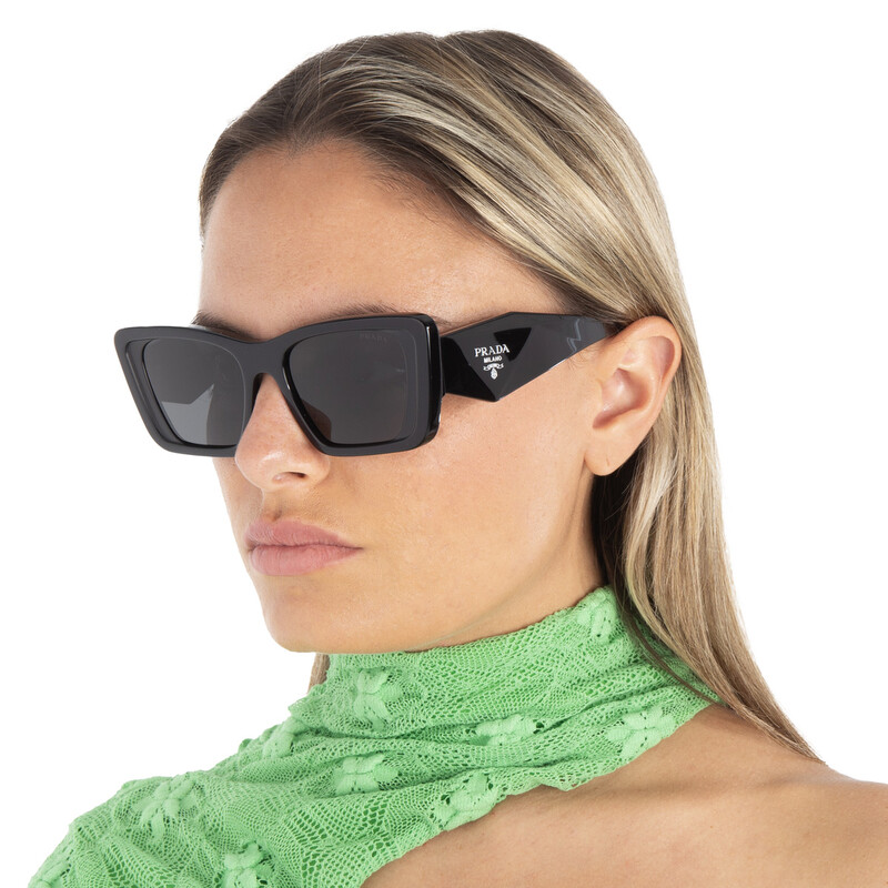 Prada Dark Grey Butterfly Ladies Sunglasses PR 08YS 1AB5S0 51