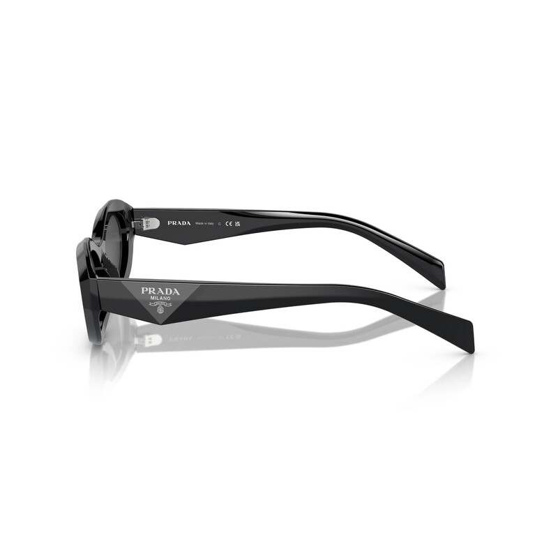 New PRADA Sunglasses Black Rectangle Cat Eye Grey Lens Women\'s New PRADA Sunglasses Black Rectangle Cat Eye Grey Lens Women\ main image 3