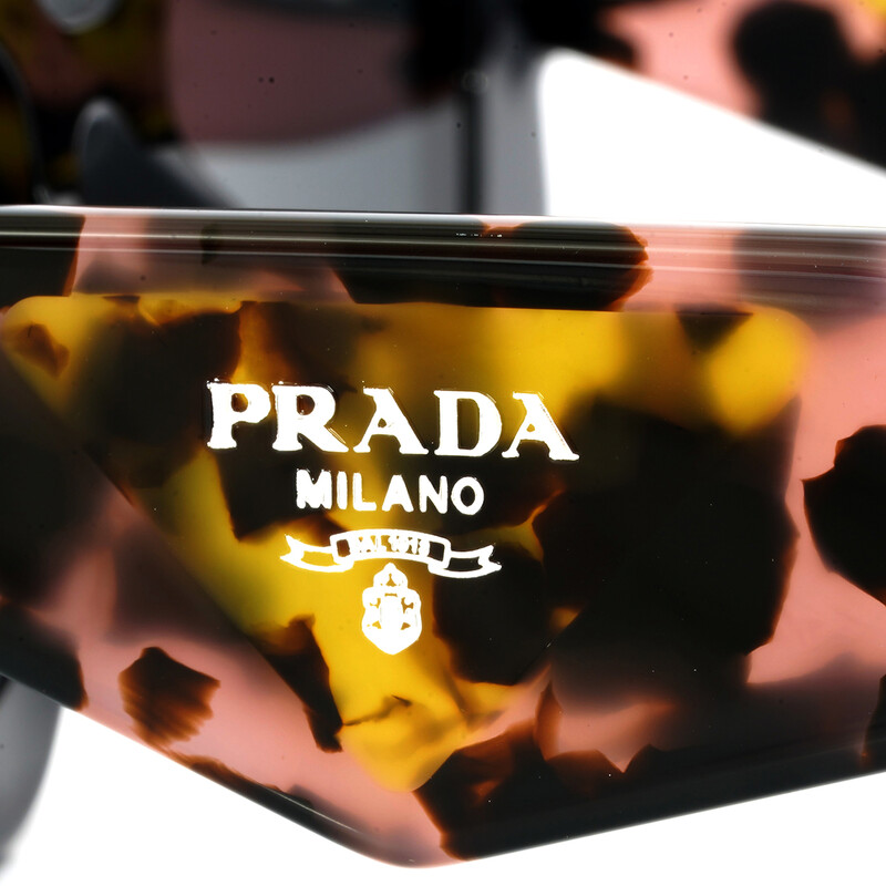 Prada Dark Grey Irregular Ladies Sunglasses PR 15YS 1AB5S0 51