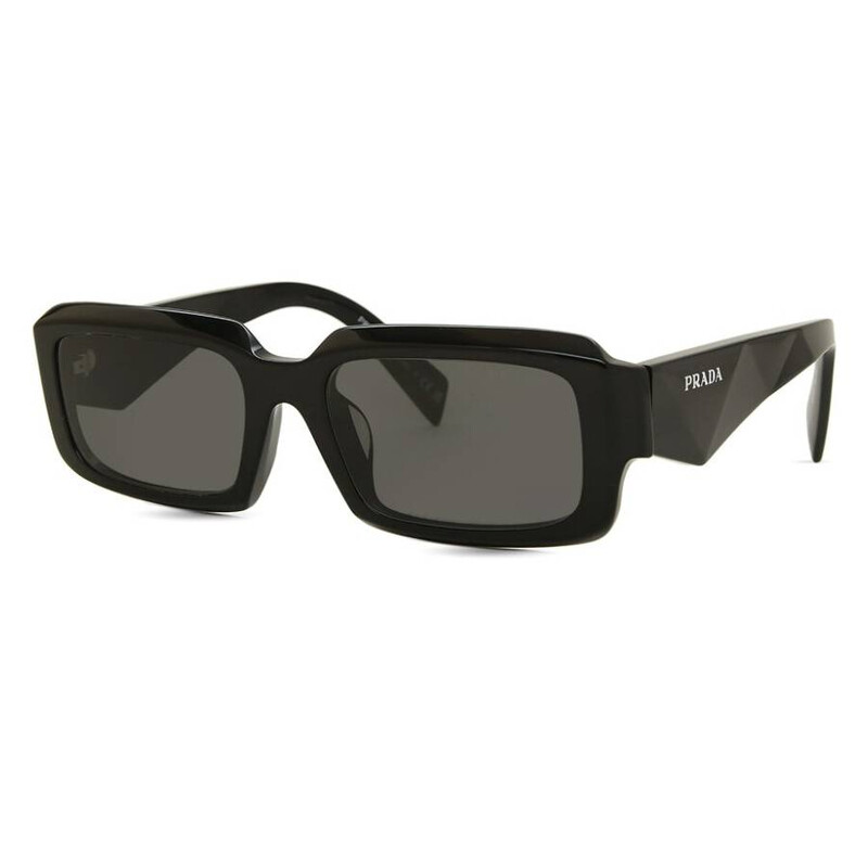 Prada Dark Grey Irregular Men's Sunglasses PR 27ZSF 16K08Z 55