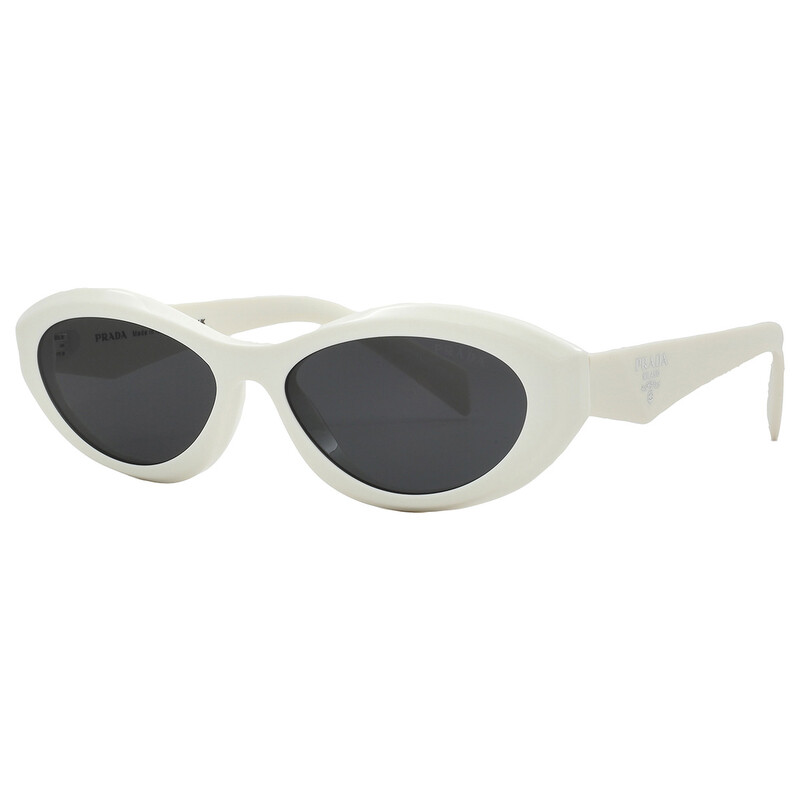 Prada Dark Grey Oval Ladies Sunglasses PR 26ZS 17K08Z 55
