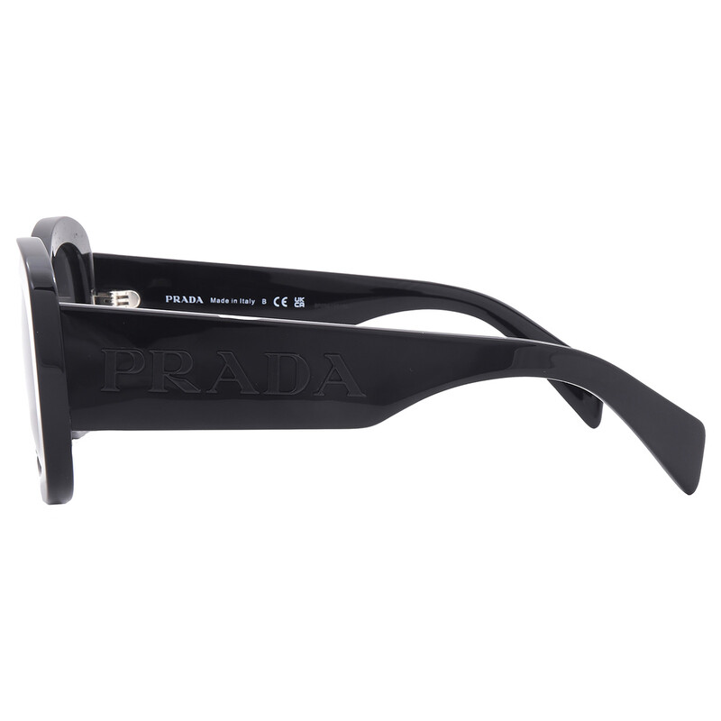 Prada Dark Grey Oval Ladies Sunglasses PR A13S 1AB5S0 54