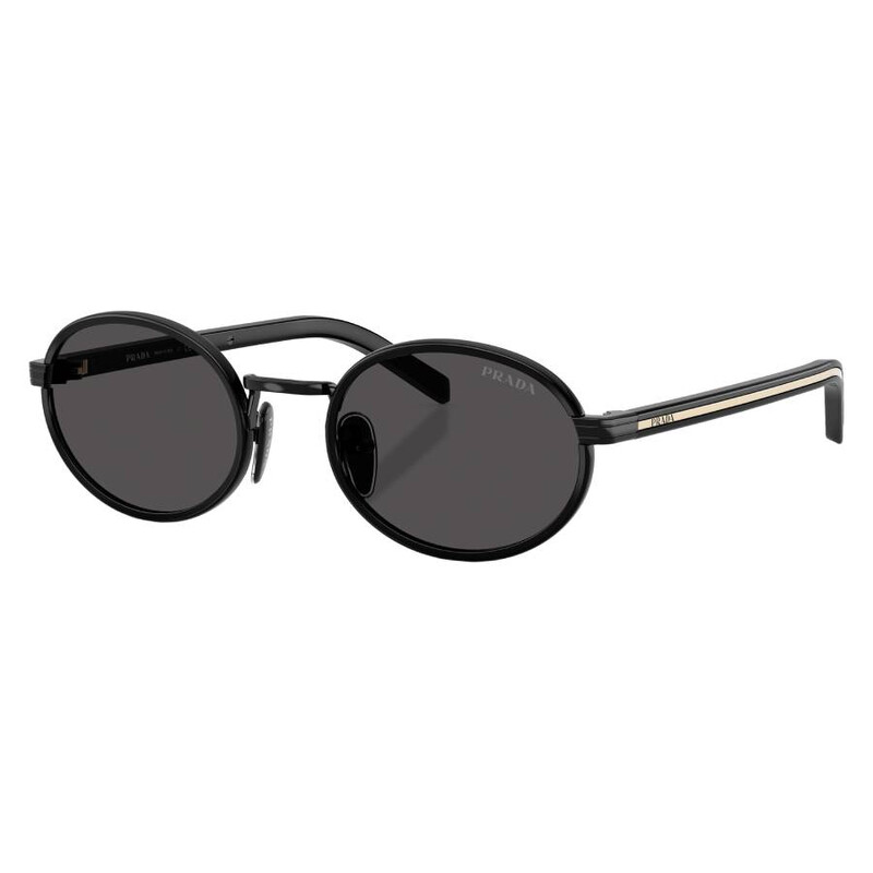 Prada Dark Grey Oval Ladies Sunglasses PR B56S AAV08Z 52  display picture 3