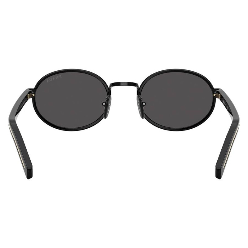 Prada Dark Grey Oval Ladies Sunglasses PR B56S AAV08Z 52 