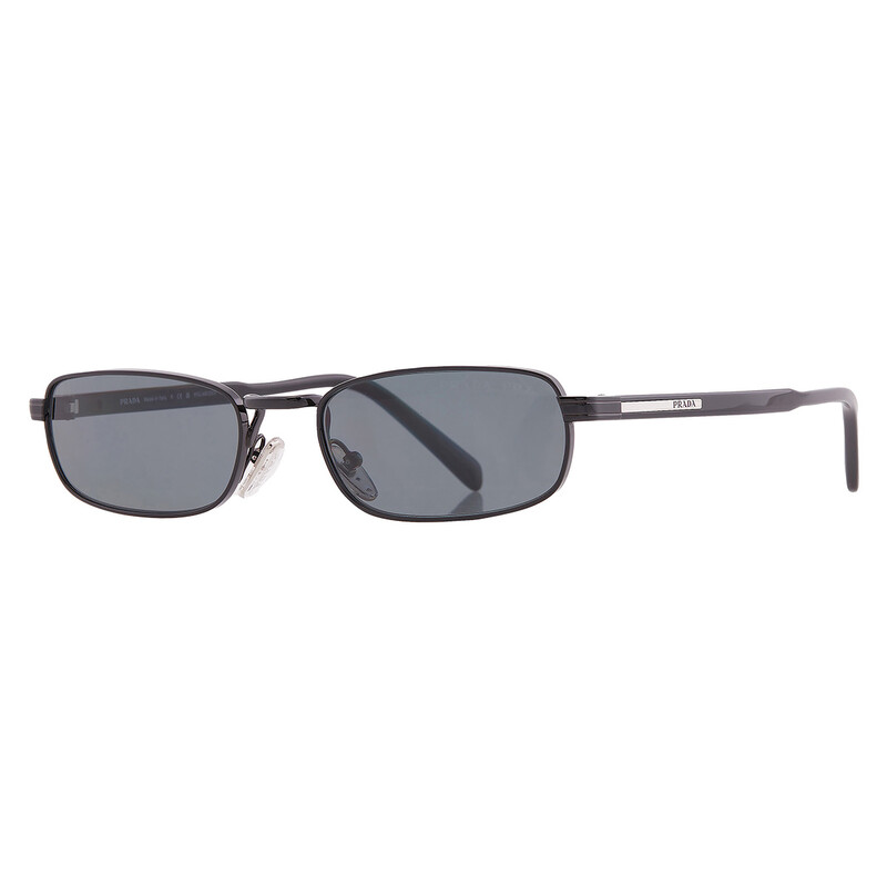Prada Dark Grey Polar Rectangular Men's Sunglasses PR B54S 1AB5Z1