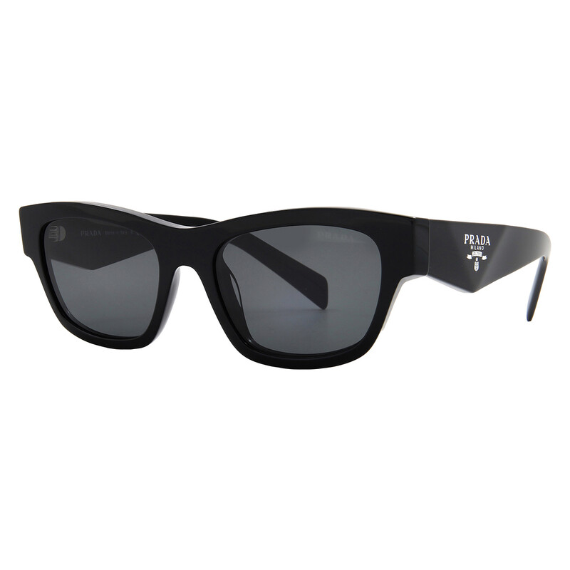 Prada Dark Grey Rectangular Ladies Sunglasses PR B09S 16K08Z  display picture 3