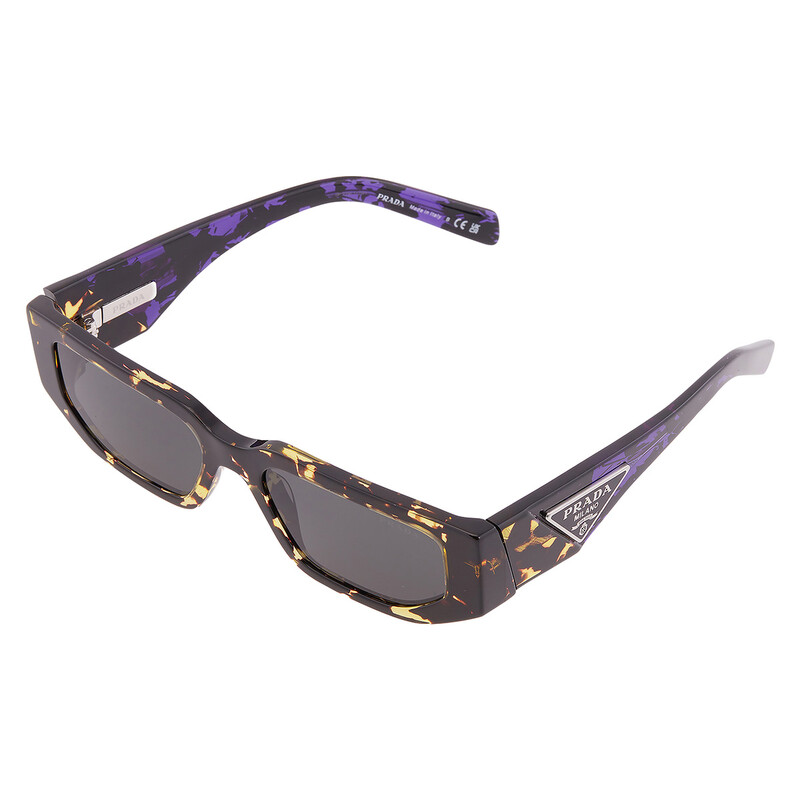 Prada Dark Grey Rectangular Men's Sunglasses PR 09ZS 16R5S0 54