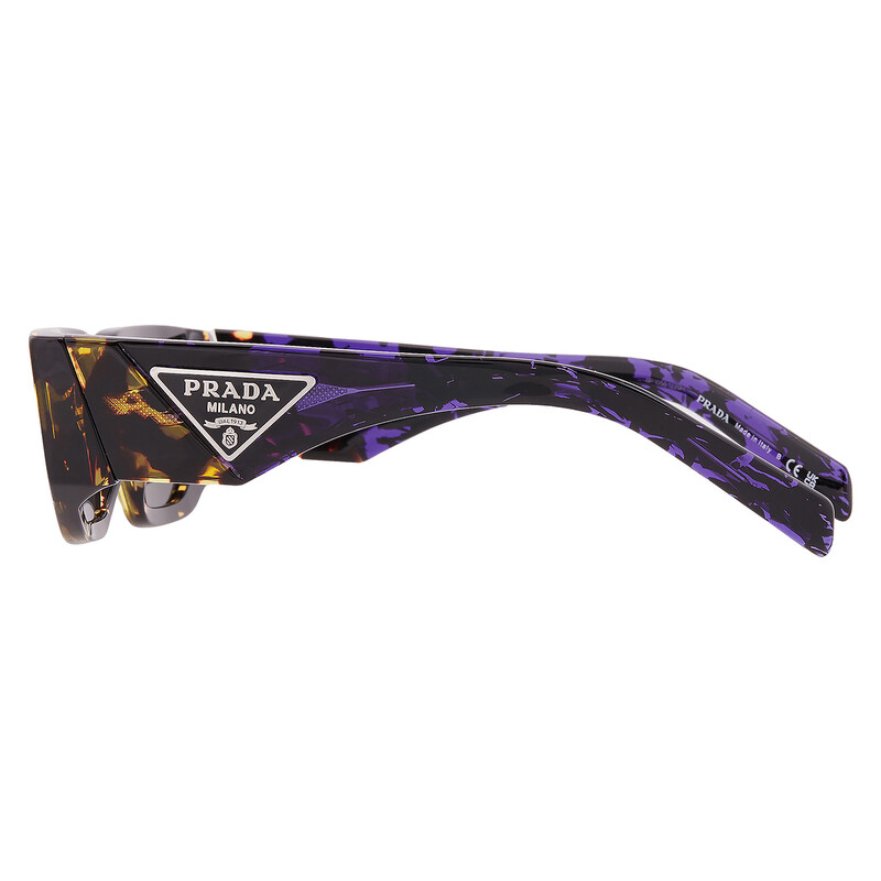 Prada Dark Grey Rectangular Men's Sunglasses PR 09ZS 16R5S0 54