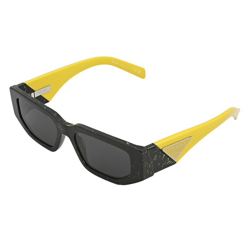 Prada Dark Grey Rectangular Men's Sunglasses PR 09ZS 19D5S0 54