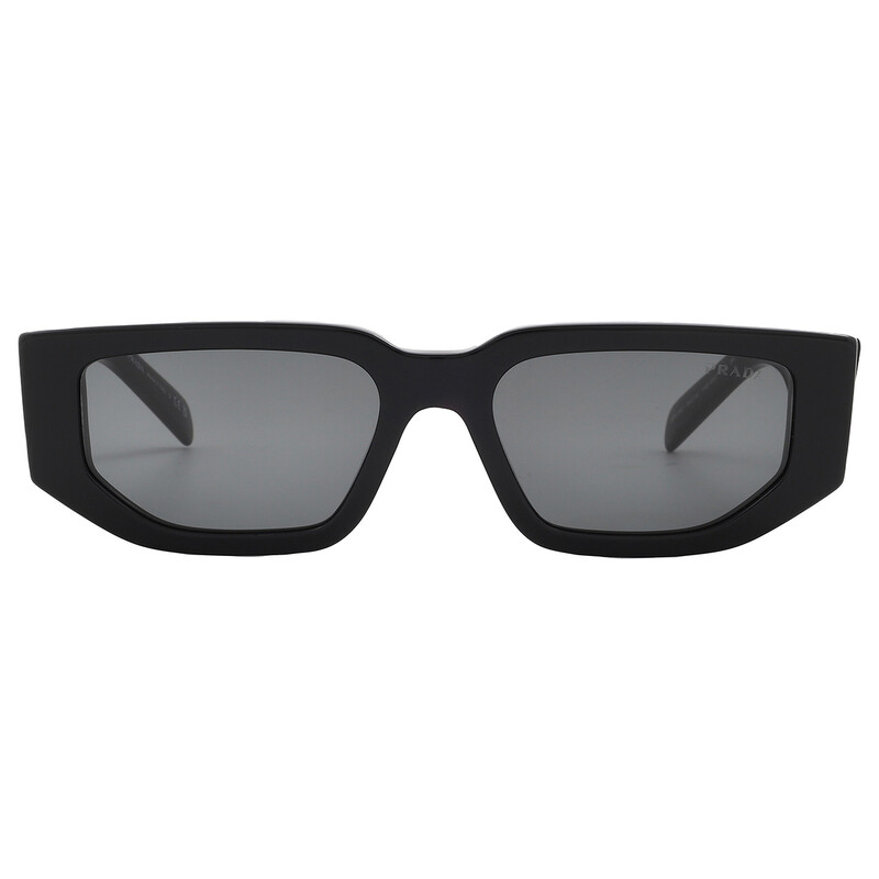 Prada Dark Grey Rectangular Men's Sunglasses PR 09ZS 1AB5S0 54
