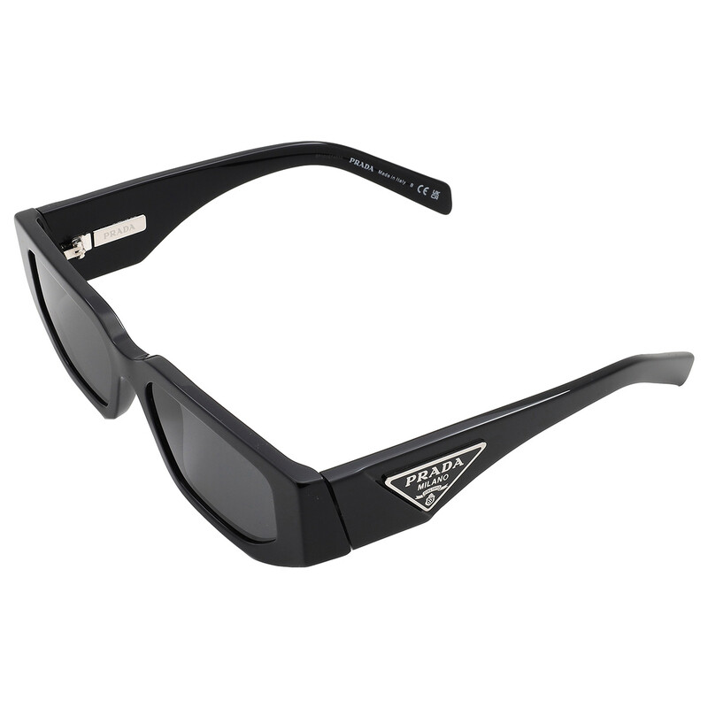 Prada Dark Grey Rectangular Men's Sunglasses PR 09ZS 1AB5S0 54