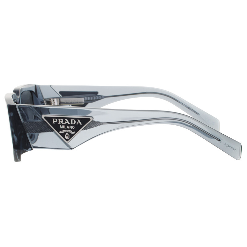 Prada Dark Grey Rectangular Men's Sunglasses PR 09ZSF 17T08Z 55