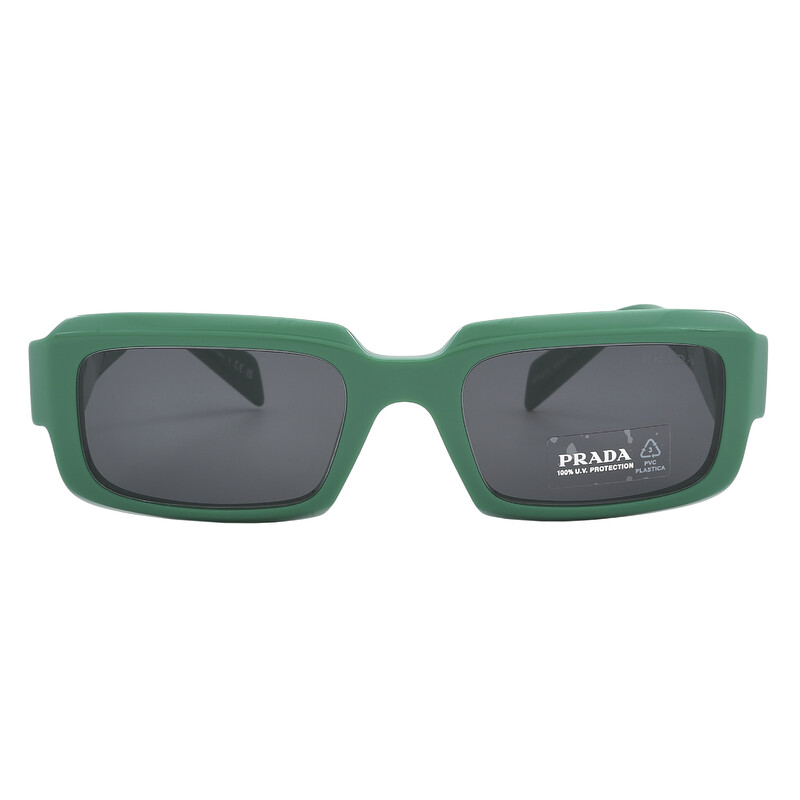 Prada Dark Grey Rectangular Men's Sunglasses PR 27ZS 11L08Z 54