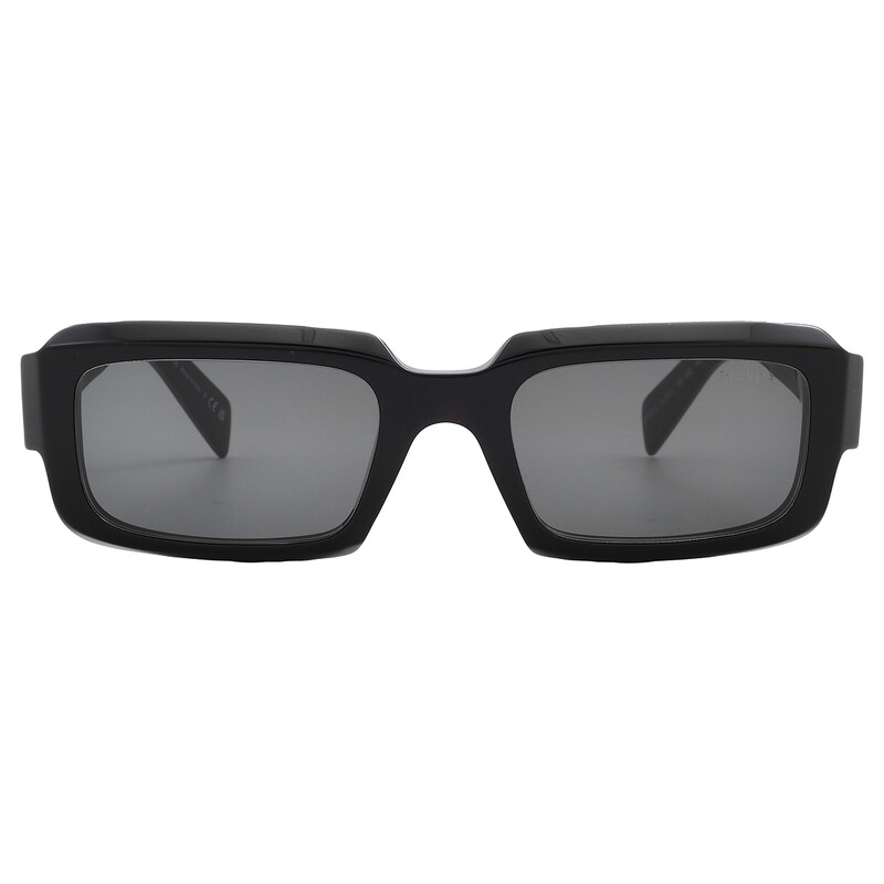 Prada Dark Grey Rectangular Men's Sunglasses PR 27ZS 16K08Z 54