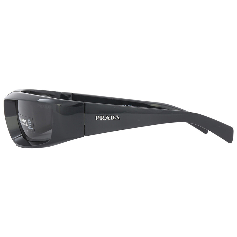 Prada Dark Grey Wrap Men's Sunglasses PR 25YS 1AB5S0 63